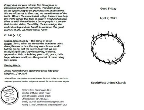 good friday order of service ideas